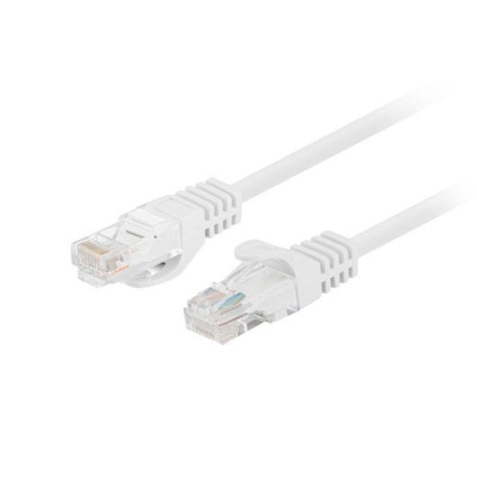 Cable de red Lanberg PCU5-20CC-0100-W Cat5e 1 m UTP RJ-45 blanco