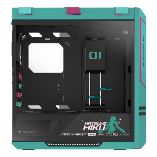 Boîtier ASUS ROG Strix Helios II Hatsune Miku Edition Midi Tower RGB Gaming verre trempé