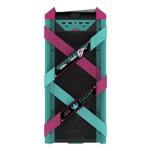 Boîtier ASUS ROG Strix Helios II Hatsune Miku Edition Midi Tower RGB Gaming verre trempé