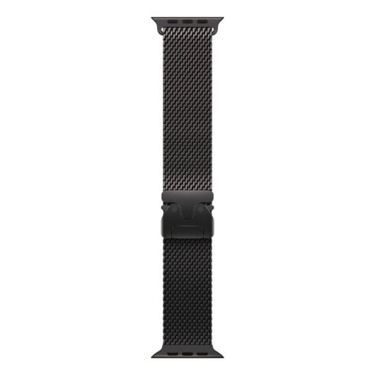 Cinturino Apple MGHU4ZM/A Titanio Milanese Loop Compatibile Watch 44 45 46 49mm Nero