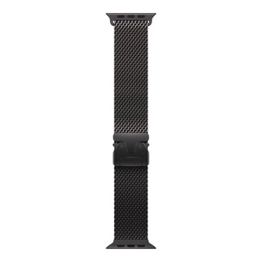 Cinturino Apple MGHU4ZM/A Titanio Milanese Loop Compatibile Watch 44 45 46 49mm Nero