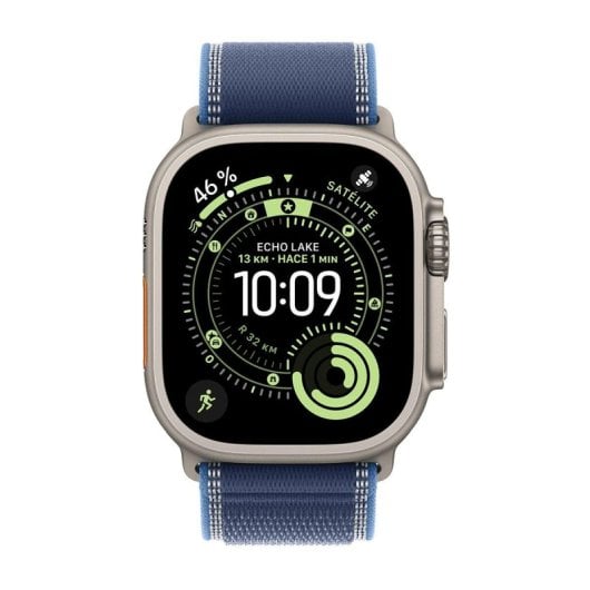 Cinturino Apple MG9R4ZM/A Ultra Sottile Nylon Blu Riflettente M/L Smartwatch