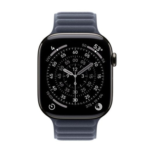 Cinturino Apple MGDJ4ZM/A Magnete Maglia Fine Poliestere Navy M/L