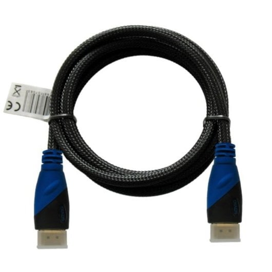 Cable HDMI Savio CL-02 1,5 m Trenzado Nylon 4K Azul Negro