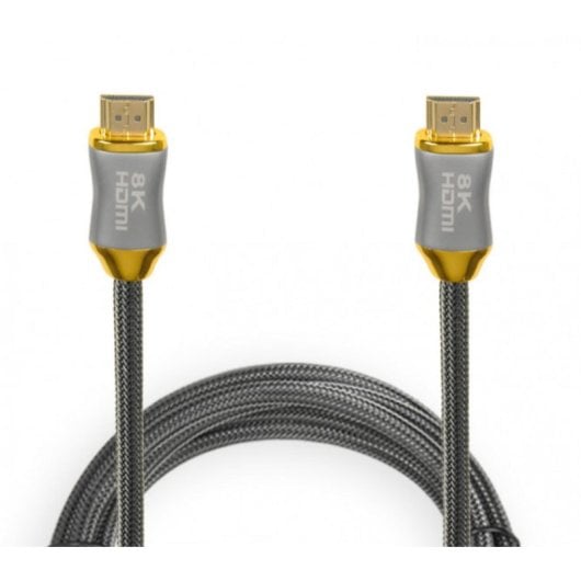 Cabo HDMI iBox HD08 2m HDMI 2.1 48Gbps HDR ARC Prateado