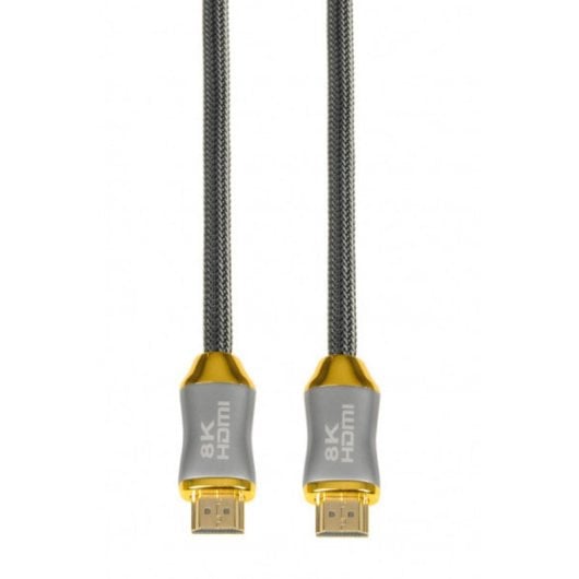 Cabo HDMI iBox HD08 2m HDMI 2.1 48Gbps HDR ARC Prateado