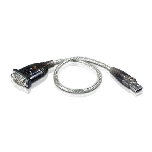 Adaptador USB a RS-232 ATEN UC232A Acero Inoxidable Transparente 0,35 m