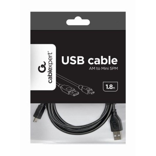 Cable USB Gembird CC-USB2-AMBM-6 Negro 1,8 m Chapado en Oro