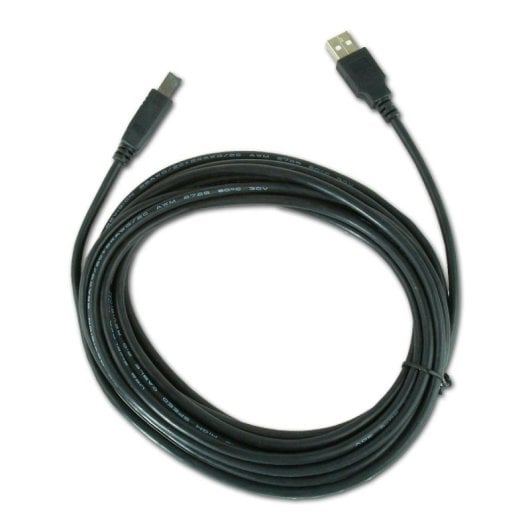 USB-Kabel Gembird USB2-AB-15 Goldbeschichtet 4,5m, A/B Male/Male, Schwarz