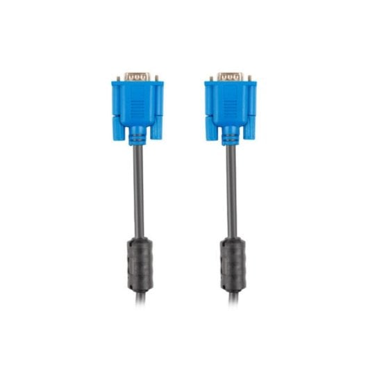 Kabel Lanberg CA-VGAC-10CU-0050-BK VGA 5 m Stecker-Stecker Schwarz Blau