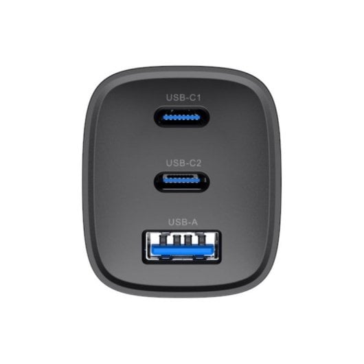 Cargador Havit UC20 EU 65W GaN 2x USB-C PPS Protección avanzada