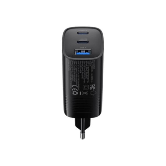 Cargador Havit UC20 EU 65W GaN 2x USB-C PPS Protección avanzada