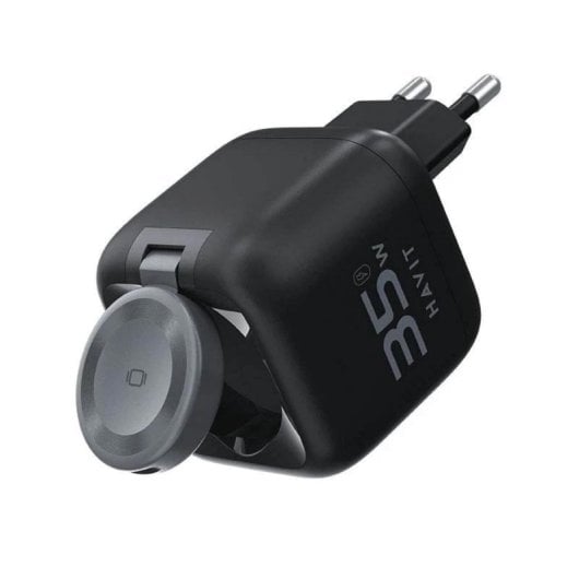 Cargador GaN Havit UC250 A-EU 35W USB-C Inalámbrico Interior Negro
