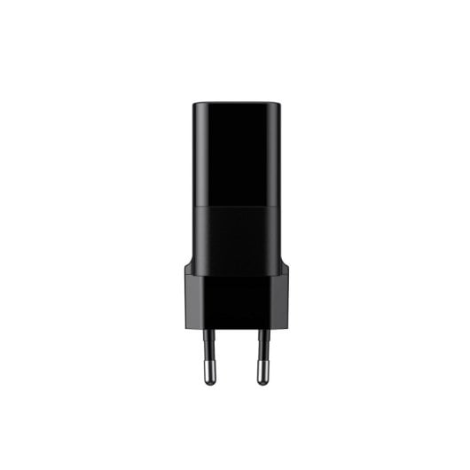 Cargador Havit 6939119068677 GaN 30W USB-C y USB-A carga rápida negro
