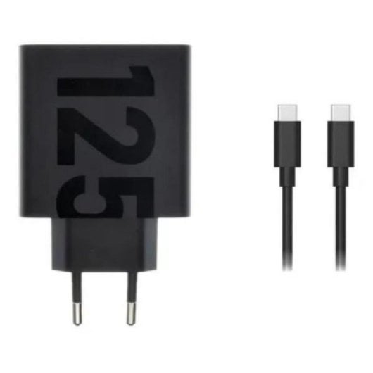 Carregador Motorola TurboPower 125W Duo 2xUSB-C GaN Preto 2m