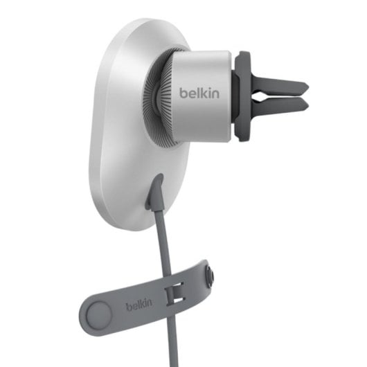 Chargeur voiture Belkin BoostCharge Pro sans fil MagSafe 15W USB-C 1,5 m argent/blanc