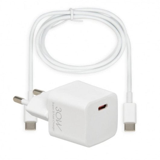 Carregador iBox C-38CW USB Tipo C 30W Quick Charge Branco