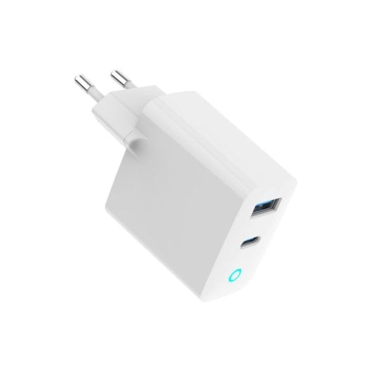 Carregador Gembird TA-UC-PDQC65L-W-01 65W GaN USB-C USB-A Branco Carga Rápida