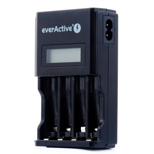 Carregador de Pilhas Everactive NC450B LCD Preto 4 Pilhas AA/AAA NiMH Proteção