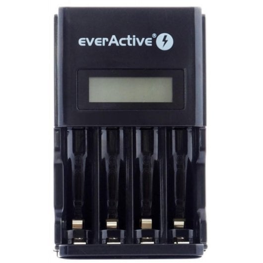 Carregador de Pilhas Everactive NC450B LCD Preto 4 Pilhas AA/AAA NiMH Proteção