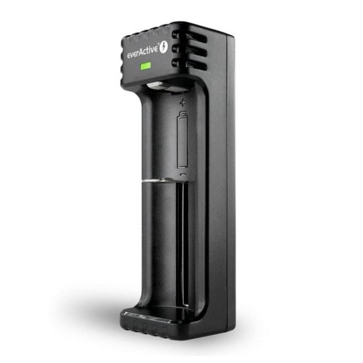 Carregador de Pilhas Everactive LC-100 Ião Lítio AA AAA Micro-USB Preto