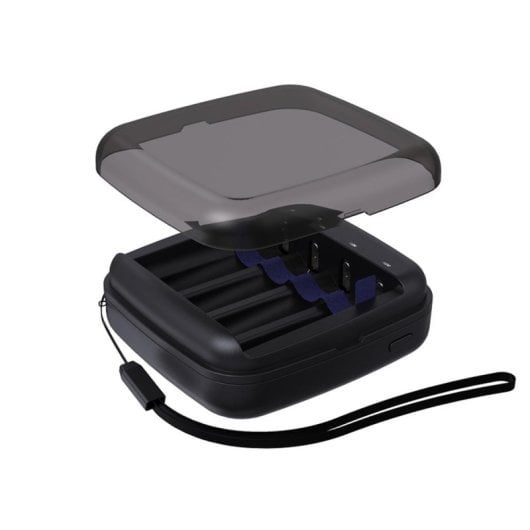 Carregador de Pilhas XTR BC4 AA AAA Universal USB 4 Slots Proteção Polaridade