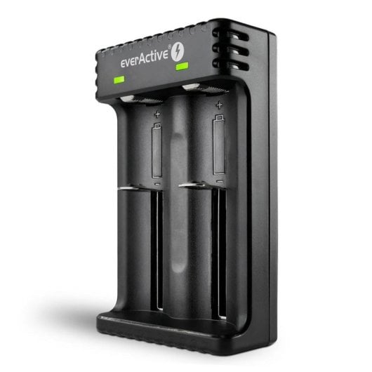 Carregador Everactive LC200 USB para Baterias AA AAA Li-Ion Proteção Avançada