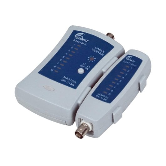 Tester PoE Roline Alantec NI007 RJ-11 RJ-12 RJ-45 Blu Grigio