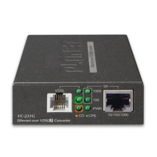 Convertidor Ethernet PLANET VC-231G 1000 Mbit/s Full Duplex Negro