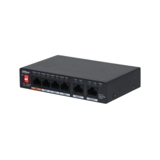 Switch Dahua PFS3006-4GT-60-V2 6 Puertos Gigabit PoE Montaje Pared