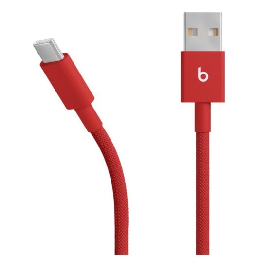 Cabo USB-C para USB-A Apple Beats 1,5 m Trançado Vermelho