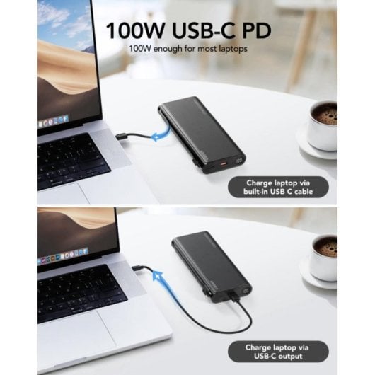 Powerbank Veger TC130 VG-W2503-T130 25000mAh 130W LCD USB-C Lightning Preto