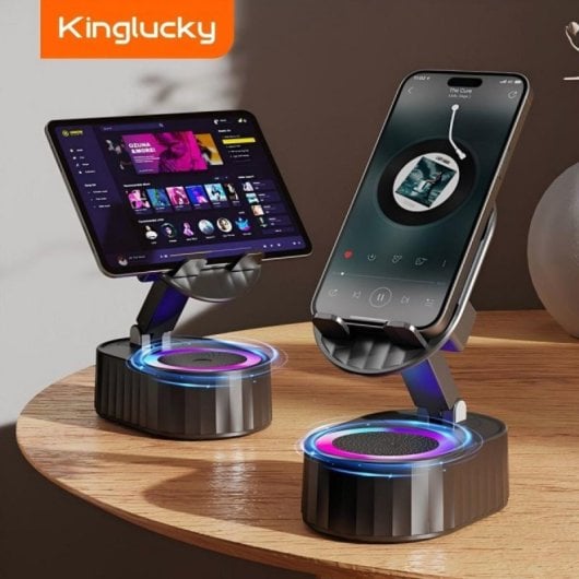 Enceintes Kinglucky Support Smartphone Bluetooth 5 W Multifonction sans fil
