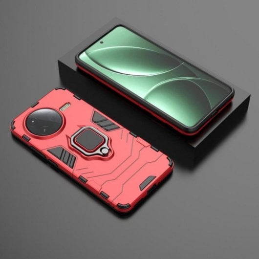 Funda para móvil Max Power Digital Anillo Magnético Silicona y Policarbonato Negra para Xiaomi Poco F7 Pro