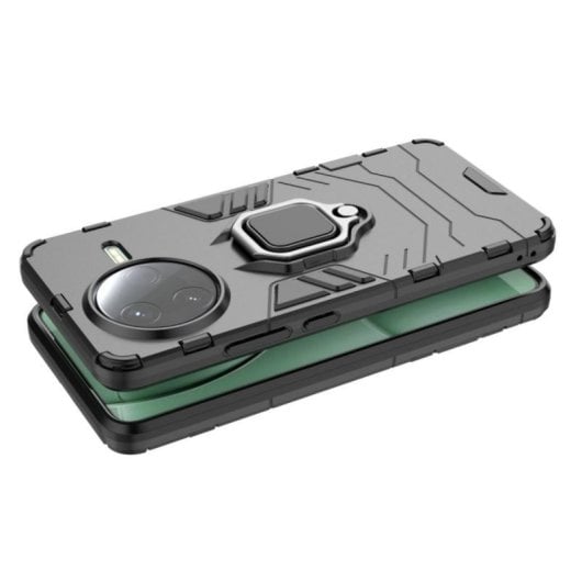 Funda para móvil Max Power Digital Anillo Magnético Silicona y Policarbonato Negra para Xiaomi Poco F7 Pro