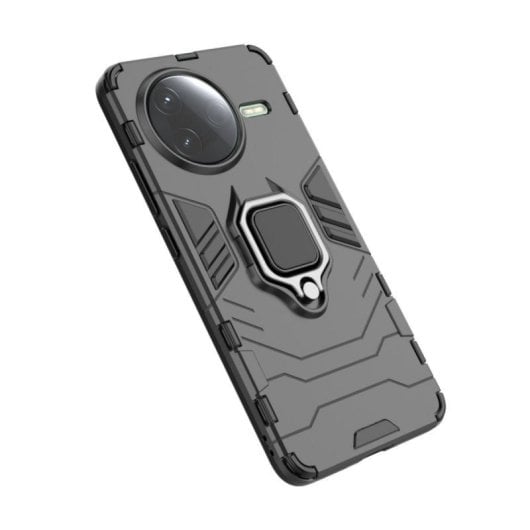 Funda para móvil Max Power Digital Anillo Magnético Silicona y Policarbonato Negra para Xiaomi Poco F7 Pro
