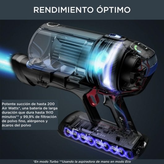 Aspirateur balai sans fil Rowenta X-Force RH99C0 480W Autonomie 70min LED Animal Care