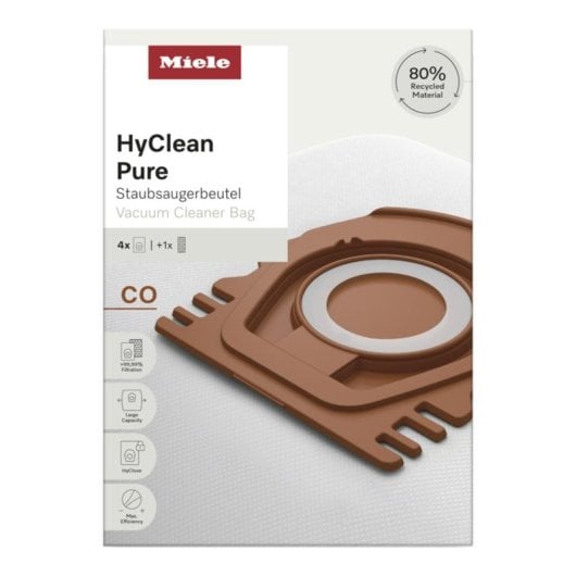 Staubbeutel Miele CO HyClean Pure Guard M1 4er Pack AirClean Filter