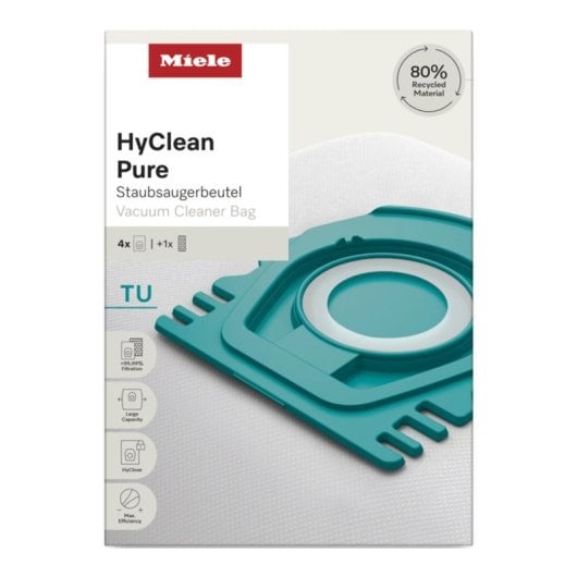 Staubbeutel Miele HyClean Pure Guard L1 S1 AirClean Filter 4er-Pack Arctic Blue