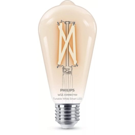 Lâmpada Inteligente Philips ST64 E27 Filamento LED Regulável Transparente 7 W