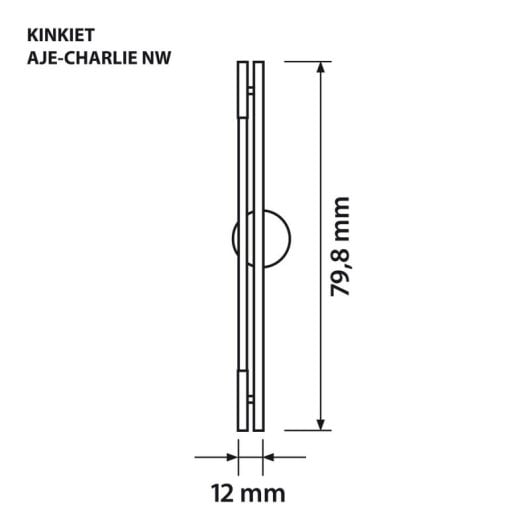 Applique LED Activejet AJE-CHARLIE NW 8W 4000K 1100lm Nero Interni