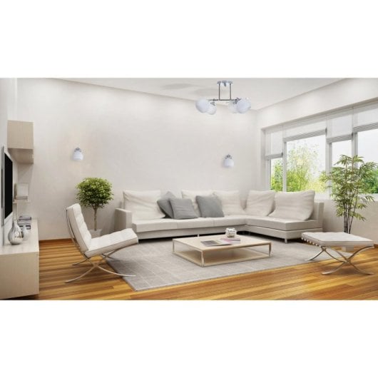 Applique Activejet IRMA singolo E27 interno metallo nickel IP20 argento