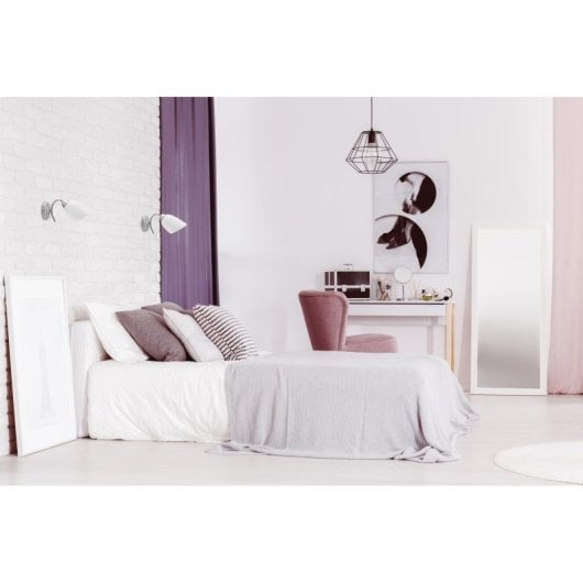 Applique Activejet NIKITA singolo classico E27 nickel vetro bianco IP20