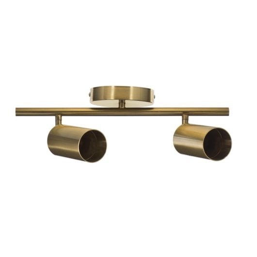 Lampada da soffitto Activejet SPECTRA doppia oro cilindro GU10 IP20