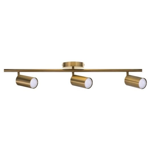 Lampada da soffitto Activejet SPECTRA oro trilampada cilindrica GU10 IP20