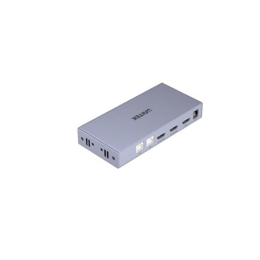 Switch KVM UNITEK V307A HDMI 4K Ultra HD USB Metal Cinza