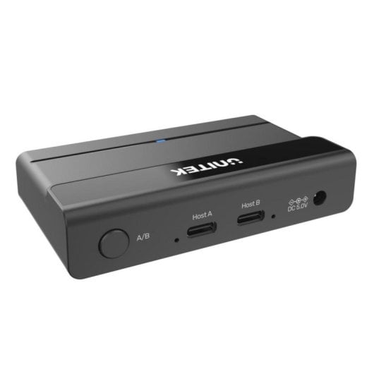 Switch KVM UNITEK H1310A 2 Portas USB-C Hub USB 3.2 Preto ABS