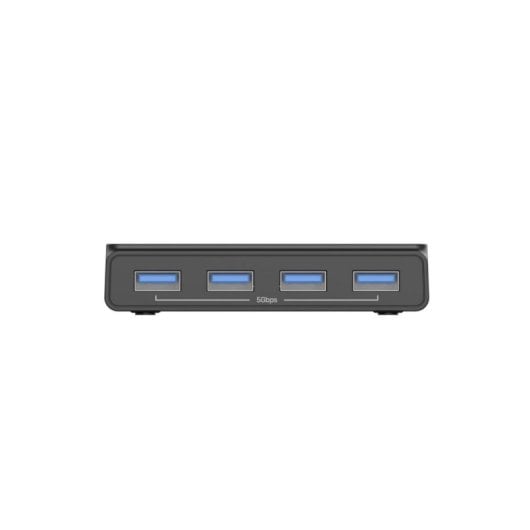 Switch KVM UNITEK H1310A 2 Portas USB-C Hub USB 3.2 Preto ABS