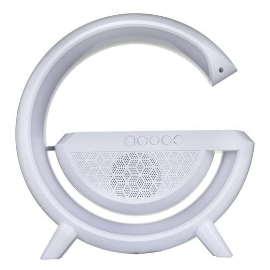 Lampada Activejet AJE-SOLO RGB LED Bluetooth HiFi Caricatore Wireless Bianco