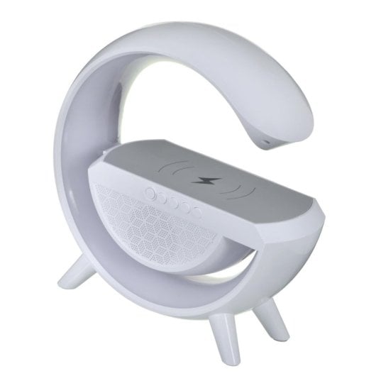 Lampada Activejet AJE-SOLO RGB LED Bluetooth HiFi Caricatore Wireless Bianco